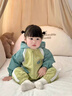迪士尼（Disney）嬰兒衣服連帽連體衣開春秋季裝款男女寶寶超萌洋氣外出哈衣 綠色 90cm 曬單實(shí)拍圖