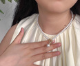 迪后（Dirholl）輕奢OT扣珍珠項(xiàng)鏈女氣質(zhì)頸鏈小眾鎖骨鏈高級情人節(jié)生日禮物送女友 輕奢法式OT扣澳白貝珠項(xiàng)鏈【順豐空運(yùn)  為愛加速】 曬單實(shí)拍圖