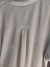 伯德小姐藍(lán)色翻領(lǐng)短袖襯衫女夏季法式職業(yè)通勤襯衣面試泡泡袖上衣 CS466 藍(lán)色 XL -適合120-130斤可穿 曬單實(shí)拍圖