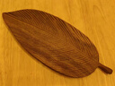 柏尼森日式樹(shù)葉托盤(pán)黑胡桃木質(zhì)零食水果點(diǎn)心創(chuàng  )意手工葉子雜物盤(pán)復古玄關(guān) 樹(shù)葉中號托盤(pán)【胡桃木 曬單實(shí)拍圖