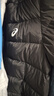 asics亞瑟士童裝25年冬季兒童柔軟舒適三防輕薄保暖羽絨服【高充絨量】 黑色 清潔度1000-鴨絨 170 充絨量109.2g 曬單實(shí)拍圖