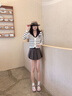 ZHR德訓鞋女春秋時(shí)尚拼接休閑鞋女百搭輕便女鞋 KS129紫色37 曬單實(shí)拍圖