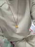 蕊意（Rui yi）金包銀半實(shí)心花絲葫蘆吊墜掛墜福祿男女定制王嘉爾同款送女友禮物 金1.4克-重約30克-葫蘆吊墜 曬單實(shí)拍圖