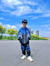 G.DUCKKIDS童裝男童秋裝套裝兒童服裝春秋季運動(dòng)套裝中大童風(fēng)衣外套男孩衣服 綠色兩件套gqeaeaa 140 尺碼9~10歲【130-140cm】 曬單實(shí)拍圖