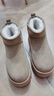 達芙妮勃肯雪地靴女2025冬季新款厚底保暖東北棉鞋防滑哈爾濱加絨短靴 曬單實(shí)拍圖