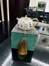 鳳陶凰（FENG TAO  HUANG）故宮文創(chuàng  )敦煌唐卡泡茶壺單壺復古小茶壺陶瓷金銀措西施壺茶杯壺承 敦煌白唐卡-仿古壺 101mL(含)-200mL(含) 曬單實(shí)拍圖