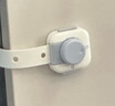babycare 兒童安全防護鎖寶寶安全窗鎖多功能鎖扣冰箱鎖柜門(mén)鎖白堊色 曬單實(shí)拍圖