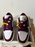 耐克（NIKE）AJ1籃球鞋女鞋2025秋冬季新款AIR JORDAN 1低幫緩震運動(dòng)鞋休閑鞋 DC0774-161 AJ1白色/酒紅色 37.5 曬單實(shí)拍圖