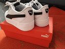 彪馬（PUMA）【小白鞋】增高厚底網(wǎng)球風(fēng)板鞋女復古休閑鞋 SKYE 374764 白-黑色-02 38 曬單實(shí)拍圖