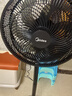 美的（Midea）電風(fēng)扇家用7葉落地扇搖頭電風(fēng)扇循臥室宿舍輕音風(fēng)扇臺式桌面小型風(fēng)扇臺地兩用升級款 黑色丨7葉臺地兩用 曬單實(shí)拍圖