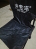 巖合戶外折疊椅露營椅子小馬扎折疊凳子美術(shù)寫生椅便攜式超輕釣魚板凳 黑色【中號】-配收納袋 曬單實(shí)拍圖