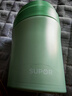 蘇泊爾（SUPOR）燜燒杯316L不銹鋼燜燒壺保溫飯盒真空保溫杯悶燒壺罐便攜悶燒罐 KC50KZ10-灰豆綠【帶餐具】 500ml 曬單實(shí)拍圖