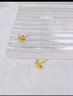 中國黃金（CHINA GOLD）小雪花黃金耳釘女生新款足金耳針首飾品中秋節生日禮物送女友老婆 【今/次日達】雪花耳釘【一對】約0.5g 曬單實(shí)拍圖