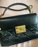 CHARLES&KEITH氣質(zhì)通勤菱格手提包斜挎包生日禮物CK2-50701578 Black黑色 S 曬單實(shí)拍圖