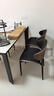 慕苑語(yǔ)樺侘寂風(fēng)餐椅家用輕奢餐桌椅凳子高級感咖啡廳書(shū)桌伊姆斯椅子 伊姆斯椅【咖色坐墊】2把起拍，碳素鋼架+高級納帕皮 曬單實(shí)拍圖