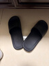 京東京造【抗菌皮紋拖】eva軟彈家居防臭浴室夏季新款拖鞋男 黑色 40-41 曬單實拍圖