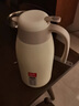 炊大皇 保溫壺 2.2L304不銹鋼內膽熱水瓶家用保溫瓶暖水壺【優(yōu)雅白】 曬單實(shí)拍圖