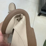 康麗鳥真皮舒適不累腳媽媽鞋單鞋樂福鞋運動皮鞋軟底中年厚底女鞋春秋款 米白色 39 曬單實拍圖