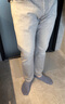 G-STAR RAW四季款牛仔褲男直筒褲潮流3301修身水洗破洞做舊時(shí)尚長(cháng)褲51001 灰色 3230 曬單實(shí)拍圖