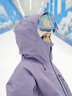南恩滑雪服【天際線】女男2025新款3L壓膠滑雪服專業(yè)防水雪服 煙紫色 M 曬單實(shí)拍圖