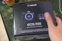 CANON全新 佳能EOS R50 微單相機 防抖視頻vlog高清相機 佳能r50國際版 黑色R50機器+RF18-45鏡頭 標配（含原電原充） 曬單實(shí)拍圖