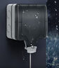 國際電工戶(hù)外防水開(kāi)關(guān)插座 衛生間浴室電源防水盒明暗裝室外防暴雨防濺盒 一開(kāi)單控五孔10A+防水盒【明裝】  曬單實(shí)拍圖