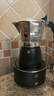 比樂(lè )蒂（Bialetti）【官方正品】摩卡壺 雙閥高壓手沖咖啡壺意式濃縮手動(dòng)咖啡機送禮 4杯份+4.0電陶爐(摩登黑) 170ml 曬單實(shí)拍圖