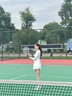 天使季節網(wǎng)球裙長(cháng)袖連衣裙女羽毛球裙運動(dòng)瑜伽裙棒球裙網(wǎng)球服長(cháng)裙 本白 M 曬單實(shí)拍圖