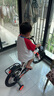 永久（FOREVER）兒童自行車(chē)男女款小孩單車(chē)可折疊腳踏車(chē)4-6-8-10歲輔助輪16寸橙色 曬單實(shí)拍圖