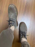 西域駱駝（VANCAMEL）真皮男士皮鞋2025新款秋冬季休閑透氣商務(wù)工裝翻毛低幫馬丁靴男鞋 卡其 42 下單速發(fā) 曬單實(shí)拍圖