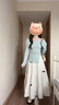 蝶嬌諾（DIEJIAONUO）連衣裙2025年秋季女裝新款韓版甜美純欲風(fēng)甜辣妹初戀心機法式顯瘦 上衣+裙子 S 曬單實拍圖