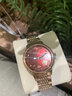 流浪琴撫新款時(shí)尚女士手表機械表超薄瑞士簡(jiǎn)約潮流四葉草時(shí)尚女表韓版專(zhuān)用 玫金紅面【旗艦升級版】 曬單實(shí)拍圖