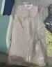 無印良品（MUJI）女式 水洗 平紋 立領(lǐng)長袖連衣裙女裝裙子25年春季連身裙 襯衫裙 淺粉紅色條紋 S （155/80A） 曬單實(shí)拍圖