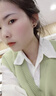 妃?，幮蓍e褲套裝女2025春秋新款韓版甜美減齡學(xué)院風(fēng)馬甲襯衫牛仔闊腿褲 馬甲+襯衫+牛仔褲子 M 曬單實(shí)拍圖
