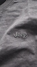吉普（JEEP）長(cháng)袖t恤男士竹節棉新款春秋季潮流百搭內搭打底衣服男裝 黑色 XL 曬單實(shí)拍圖
