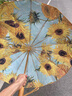 VONLILIENFELD費樂(lè )德加大晴雨傘三折雙層16骨加厚加固抗風(fēng)遮陽(yáng)傘梵高油畫(huà)傘防曬 曬單實(shí)拍圖