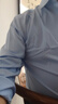 阿悠胖大碼竹纖維長(zhǎng)袖襯衫男休閑商務(wù)寬松彈力胖子大號(hào)免燙抗皺打底襯衣 曬單實(shí)拍圖