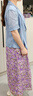 粉藍衣櫥法式浪漫油畫(huà)印花吊帶裙女夏裝新款度假風(fēng)香草紫長(cháng)裙531L867 香草紫 L 曬單實(shí)拍圖