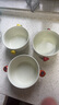 松韻清景德鎮陶瓷日式粗陶創(chuàng  )意帶把湯碗小清新大號拉面碗水果沙拉碗可愛(ài) 橘子【容量1400ml】 曬單實(shí)拍圖