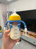 貝親兒童牛奶杯1-3歲寶寶喝水喝奶PPSU直飲奶瓶雙吸管水杯 綠色330mL 曬單實拍圖