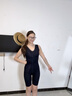 婷美（GRACEWELL）塑身連體衣女拉鏈式收腹束腰提臀美體塑形免穿文胸體雕衣 黑色M】 曬單實(shí)拍圖