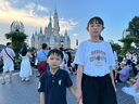 京東京造兒童t恤男5A抑菌新疆棉圓領衣服男裝打底衫印花 藍色130 曬單實拍圖