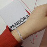 潘多拉（PANDORA）[陳麗君同款]銘記熱愛手鏈套裝銀色新品禮物定制不可退生日禮物 銀色（刻字產(chǎn)品，拍下后14天發(fā)貨） 19CM 曬單實拍圖