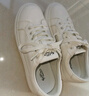 金利來(lái)（Goldlion）【新年禮物】女鞋簡(jiǎn)約平底板鞋運動(dòng)小白鞋女G601320216米白39 曬單實(shí)拍圖