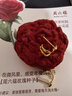 周六福七夕禮物黃18K金耳釘女靈蛇耳飾時尚飾品生肖本命年蛇系列送女友T 1對 曬單實拍圖