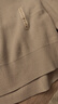 無(wú)印良品（MUJI）女式 棱紋編織 圓領(lǐng)短款針織衫 長(cháng)袖女款 女裝 薄款毛衣 燕麥色 L (165/88A) 曬單實(shí)拍圖