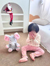 搭啵兔萌犸小象躲貓貓大象玩具耳朵早教兒童毛絨1歲嬰幼兒寶寶練習抬頭0 升級充電智能款萌灰粉犸象100早教禮盒 曬單實(shí)拍圖