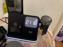 aresh無線充電器四合一多功能時鐘鬧鐘小夜燈適用華為手機耳機底座watch4 pro gt4非凡大師手表支架 黑色四合一 配充電頭套裝【適用于華為手表】 曬單實拍圖
