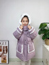 迪士尼（Disney）女童羽絨服2025新款洋氣寶寶冬裝保暖棉襖兒童冬季白鴨絨棉衣外套 粉紫色棉服 90 曬單實(shí)拍圖