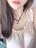 花千紫999純銀平安扣項鏈男士一對情侶款女黑紅瑪瑙吊墜2025新款高級感 （黑瑪瑙+證書(shū)）999足銀平安扣項鏈 曬單實(shí)拍圖